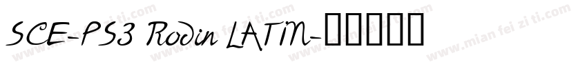 SCE-PS3 Rodin LATIN字体转换